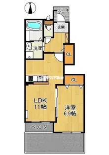 Pure Rise 宮田【1階】の間取り