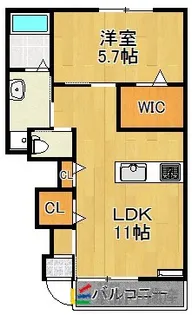 ルミナスK【105号室】の間取り