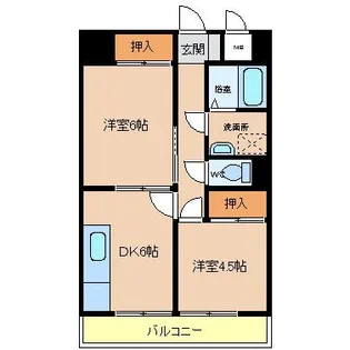 荻島第1ビル【501号室】の間取り