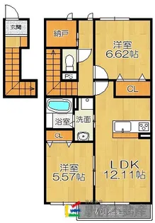 ティアラⅠ【202号室】の間取り
