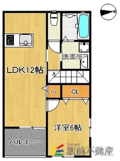 リヴェール柳川【203号室】の間取り
