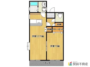 IKビル希【201号室】の間取り
