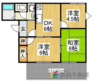 メゾン山下【102号室】の間取り