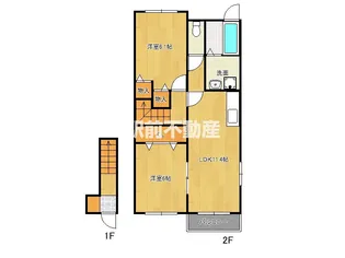 フェリーチェⅡC棟【2階】の間取り