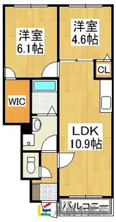 エムズプラザ【110号室】の間取り