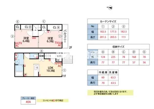 福岡県筑後市大字前津【テラスハウス】の間取り
