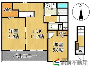 レザンド・フレーズII【202号室】の間取り