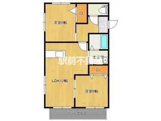 レトアヤマダA【201号室】の間取り