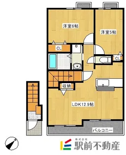 ブーゲンヒルズレイ浜田【2階】の間取り