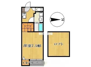 シエラ柳川【106号室】の間取り