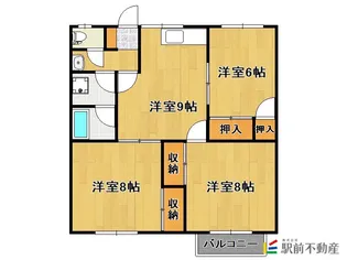 ホワイトビレッジ手鎌Ⅱ【102号室】の間取り