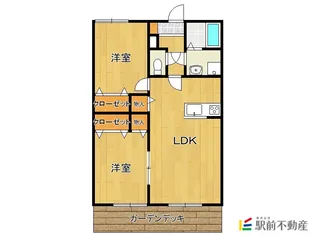 パーチェ・大川B棟【102号室】の間取り