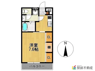 ラ・ヴェリテ水天宮【301号室】の間取り