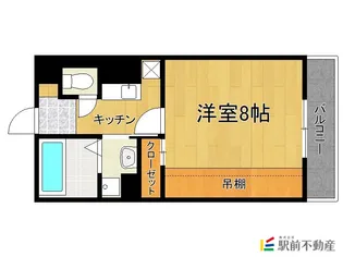 エレガンス大川【206号室】の間取り