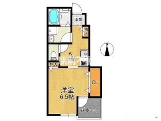 GRATIA B棟【103号室】の間取り