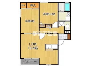 ソレイユアパート【201号室】の間取り