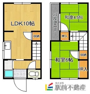 林アパート【3号室】の間取り