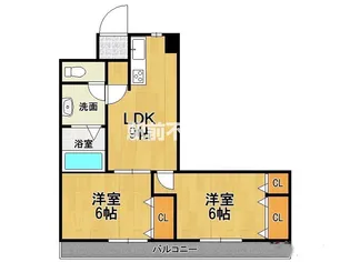 荻島第1ビル【503号室】の間取り