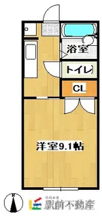 クワコーポ小川A棟【107号室】の間取り