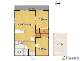 MYUNA02【203号室】の間取り
