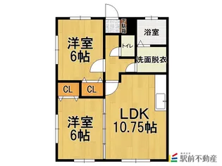 ベルファミーユ歴木【102号室】の間取り