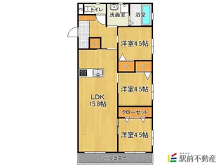 Peace志【A101号室】の間取り
