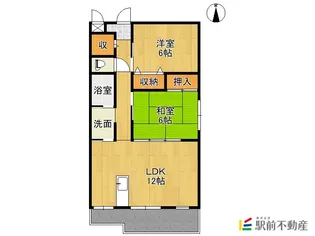 グレイスコート一番館【203号室】の間取り
