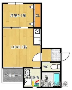 T-Regno Yame【101号室】の間取り