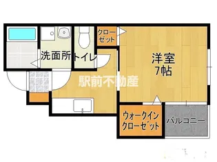 attirant【106号室】の間取り