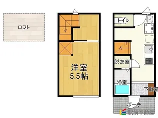 Dio LagameB棟【1号室】の間取り