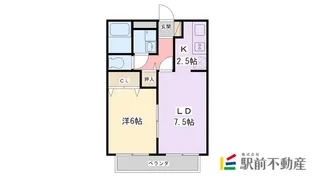 マイスイート都【203号室】の間取り