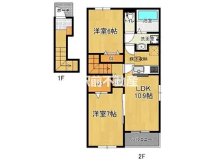 セレーノⅡ C【201号室】の間取り