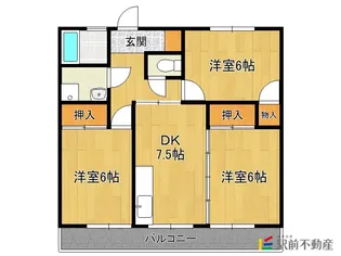 荻島第1ビル【507号室】の間取り