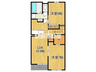 ネオタウンⅡ【204号室】の間取り