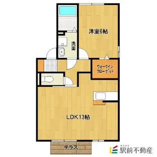 グランモアシティA棟【105号室】の間取り