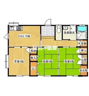 福岡県筑後市大字溝口【一戸建】の間取り