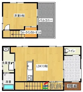 パールコーポ【弐番館号室】の間取り