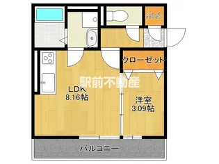 アコーデラ【201号室】の間取り