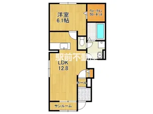 サン・フローラⅡ【101号室】の間取り