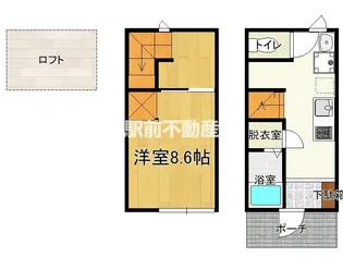ナナザスタイル鶴田【A-3号室】の間取り