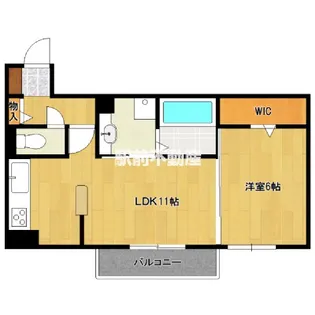 フルーレ弥四郎【2階】の間取り