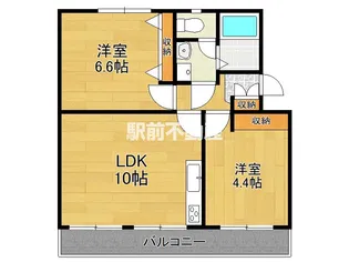 フロレゾン徳益【103号室】の間取り