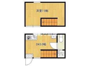 IKKA吉田C棟【2号室】の間取り