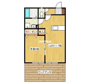 La Casa Felice【102号室】の間取り