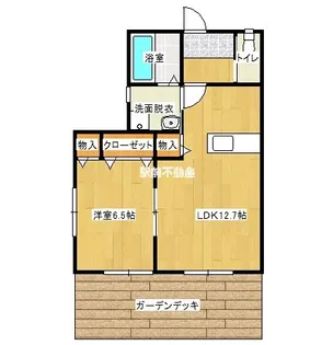 CREDO大川Ⅰ【105号室】の間取り
