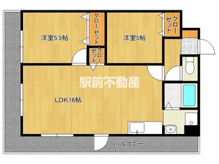 シャルムOK【403号室】の間取り