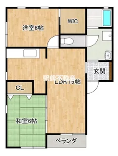 ミ・カーサ鷹ノ尾【201号室】の間取り