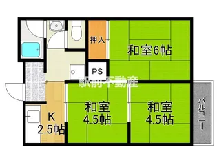 ジャスティス上屋敷【202号室】の間取り