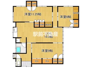 福岡県大牟田市三池【一戸建】の間取り