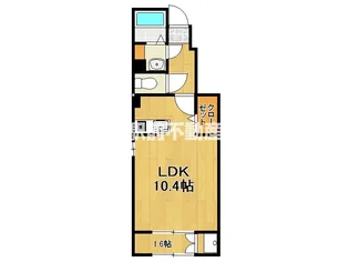 アルバータ【105号室】の間取り